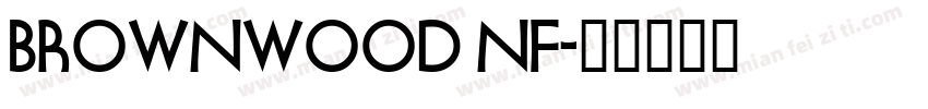 Brownwood NF字体转换